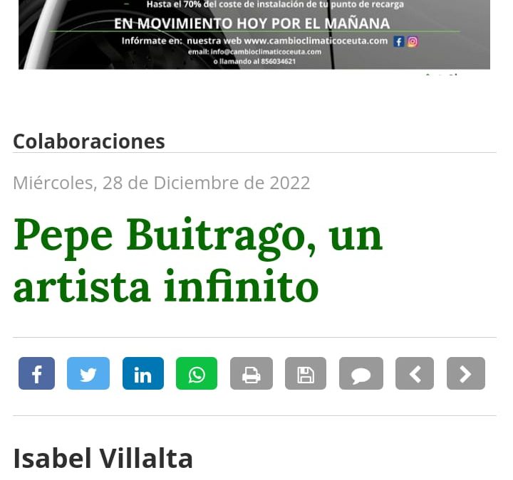 Pepe Buitrago, un artista infinito